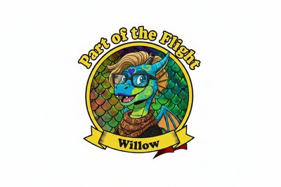 Willow badge white background